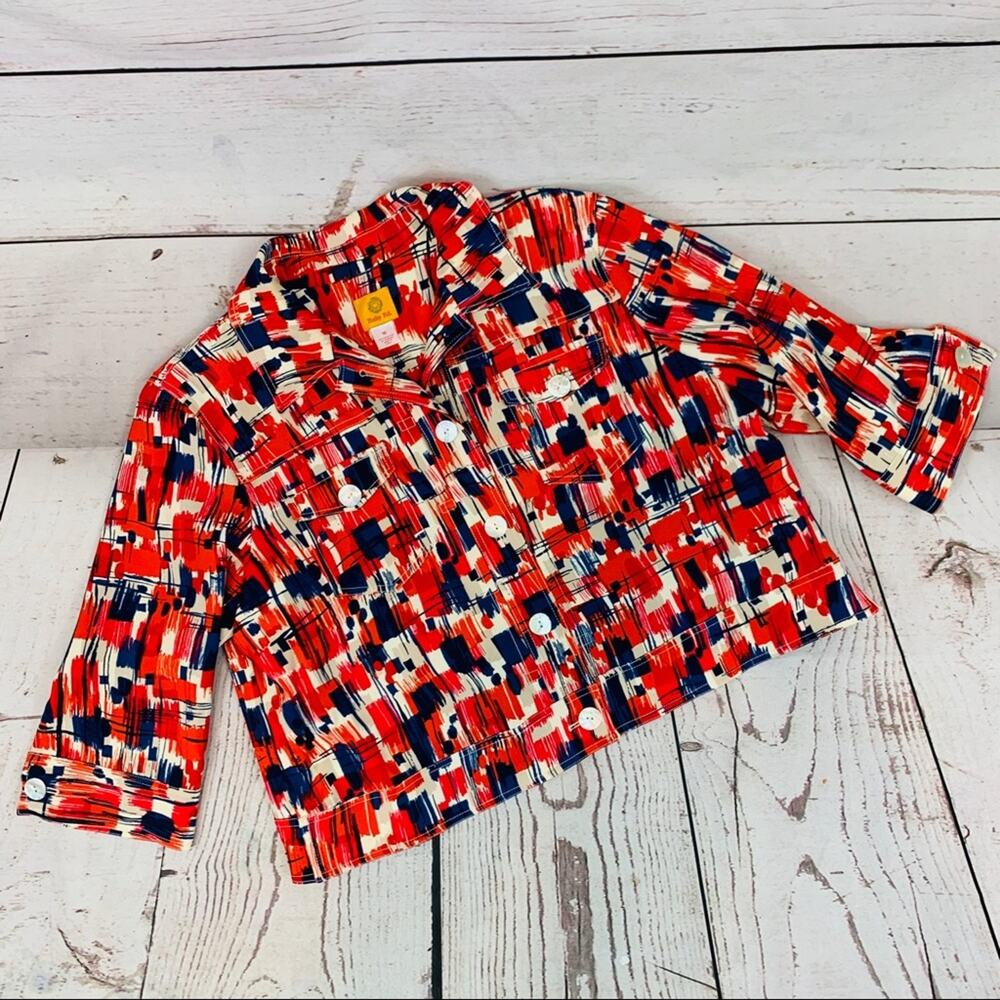 Ruby Rd. Multicolor Jacket 3/4 Sleeves - image 1